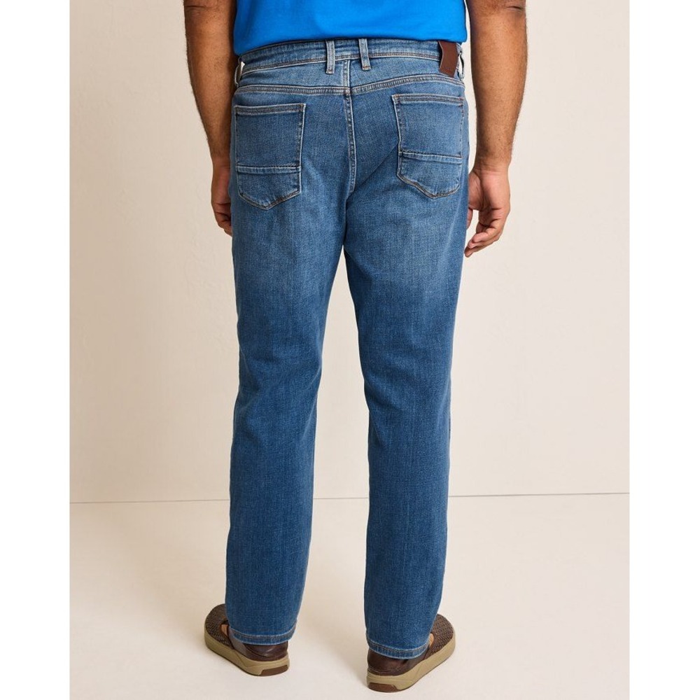 Tommy Bahama Mens Jeans 38x30 Straight Leg Blue Wash Denim Pants‎